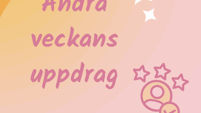 Andra veckans uppdrag