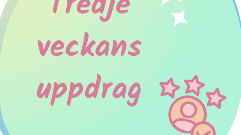 Tredje veckans uppdrag